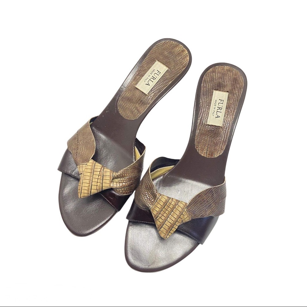 FURLA Kitten Heels Sandals Women’s Size 36